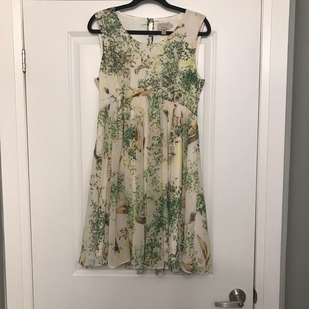 Ted Baker Dancing Leaves Sleeveless Dress